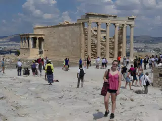 Madeline at the Acropolis