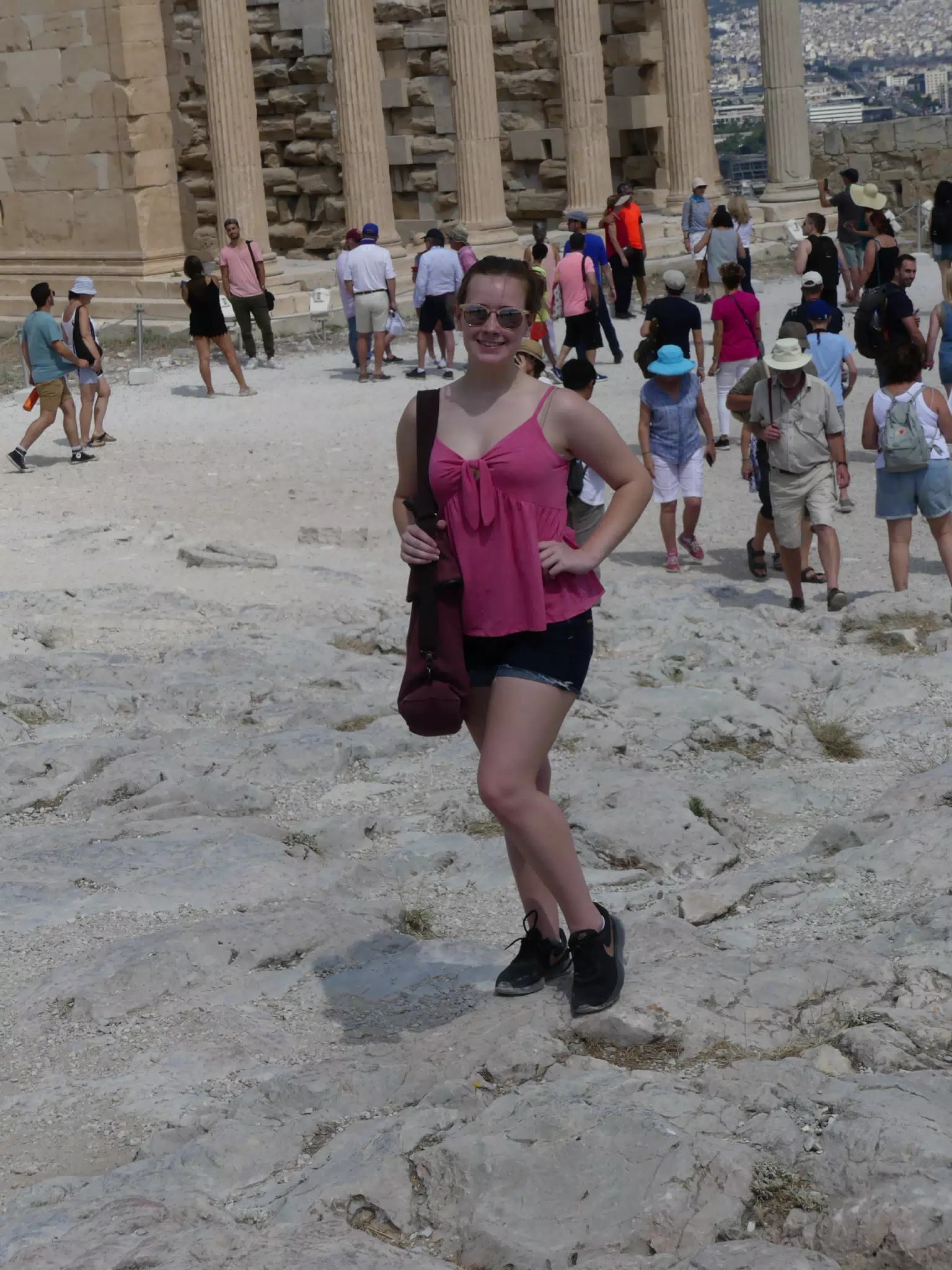 Madeline on the Acropolis