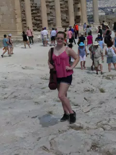 Madeline on the Acropolis