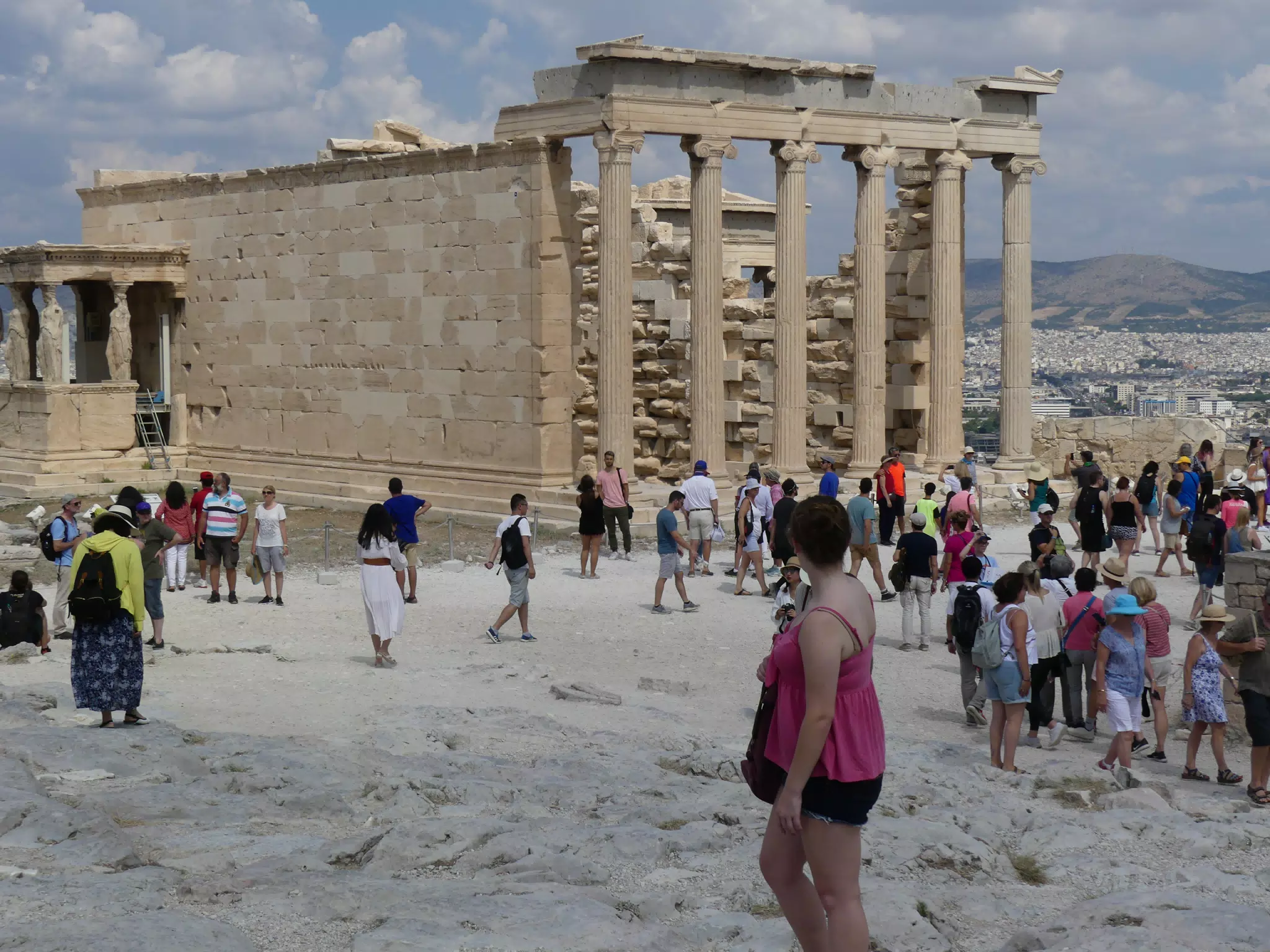 Madeline on the Acropolis
