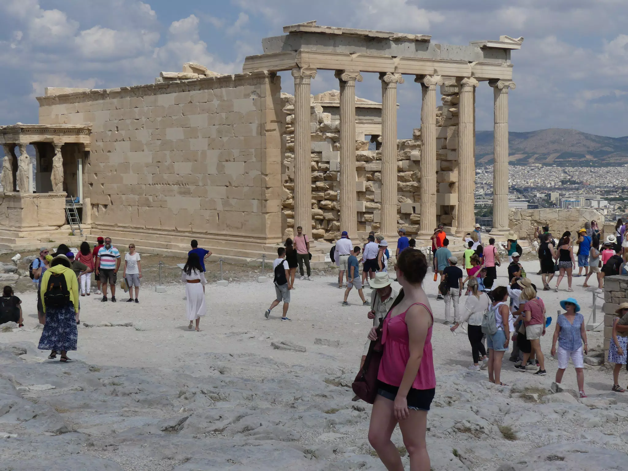 Madeline on the Acropolis