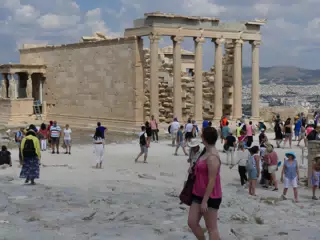 Madeline on the Acropolis
