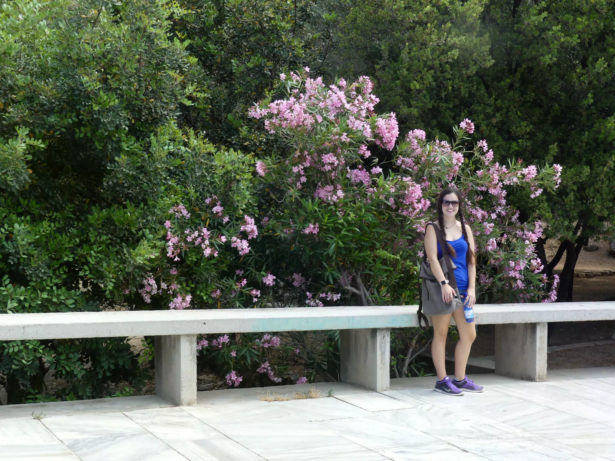 Emily in Park in Athens