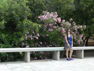 Emily in Park in Athens