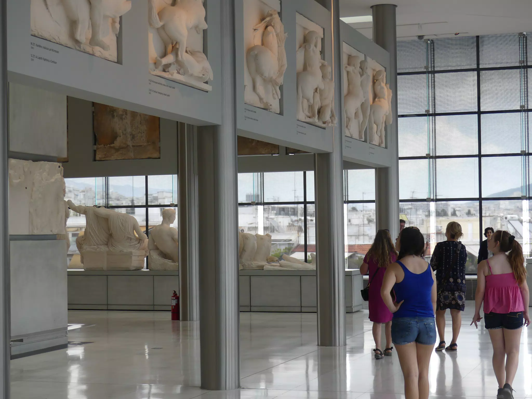 Teens in the New Acropolis Museum