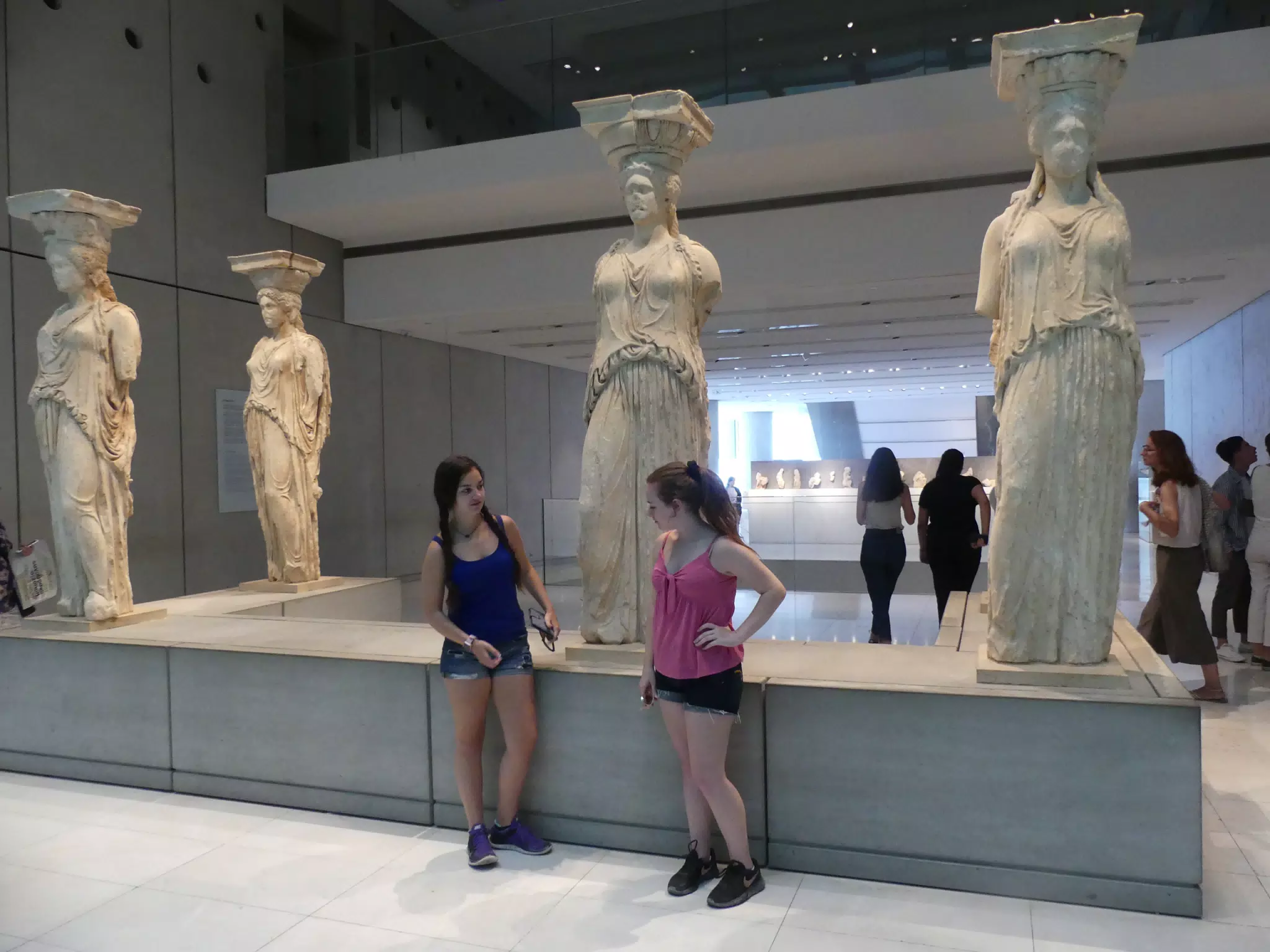 Girls in the New Acropolis Museum