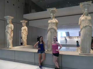 Teens in the New Acropolis Museum