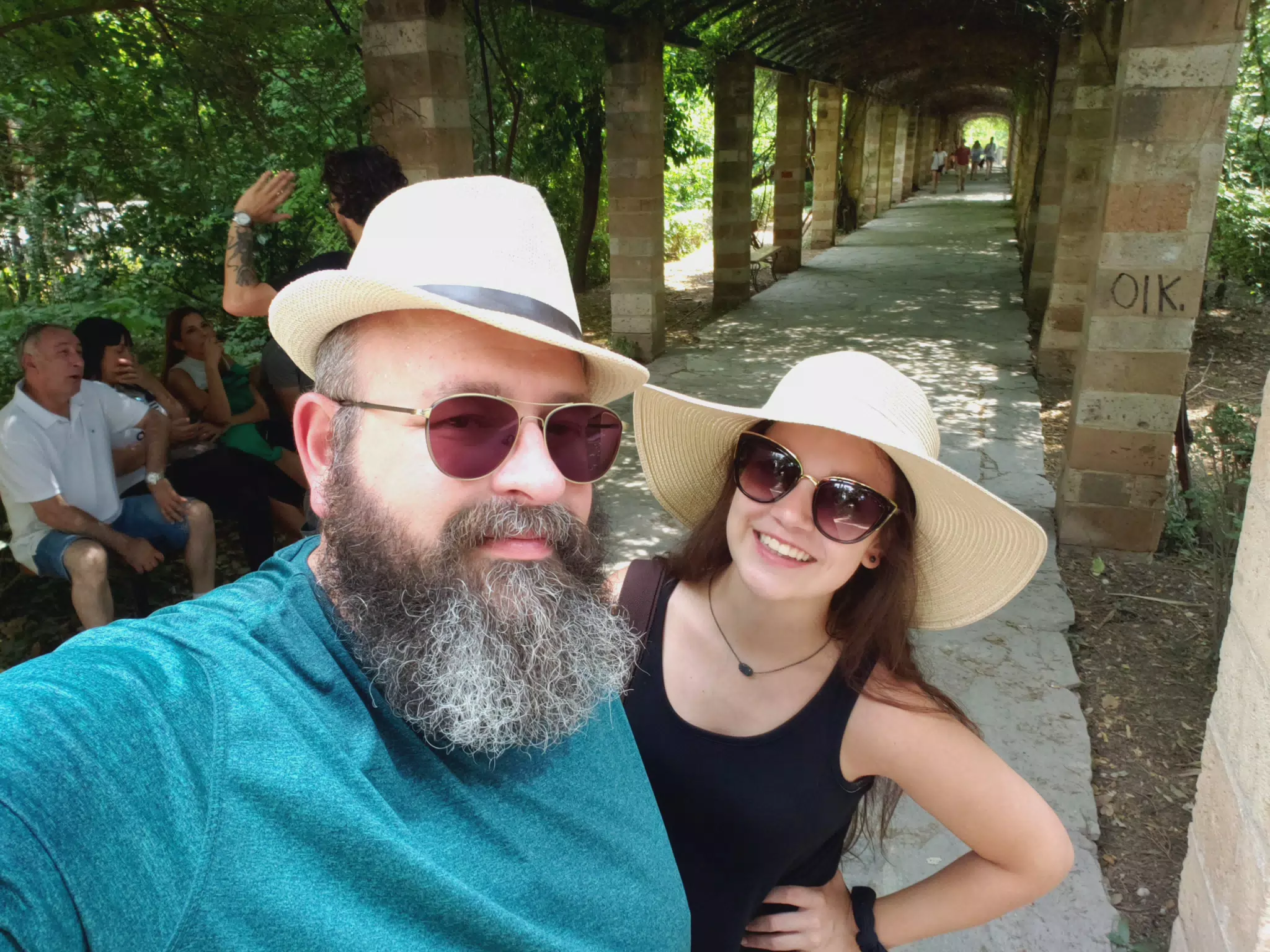 Scott and Emily in Athens at the Park