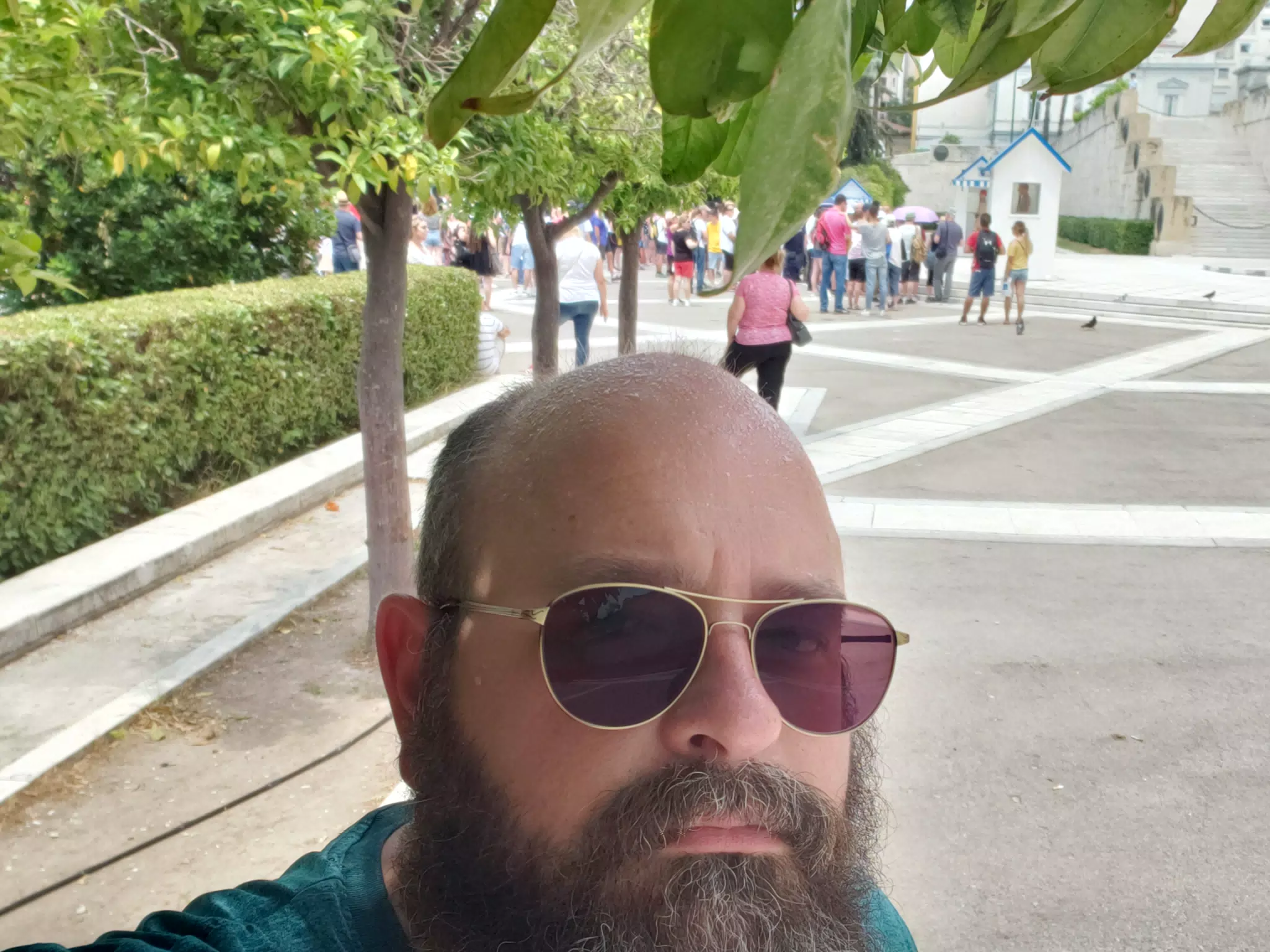 Scott at the Changing of the Guard in Athens