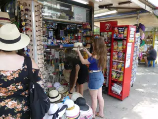 Girls Hat Shopping in Athens