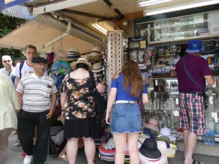 Girls Hat Shopping in Athens
