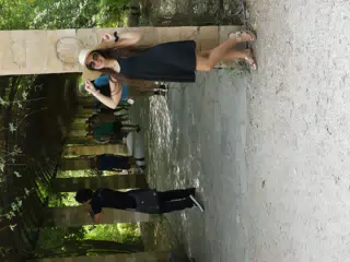Girl in Hat at National Garden