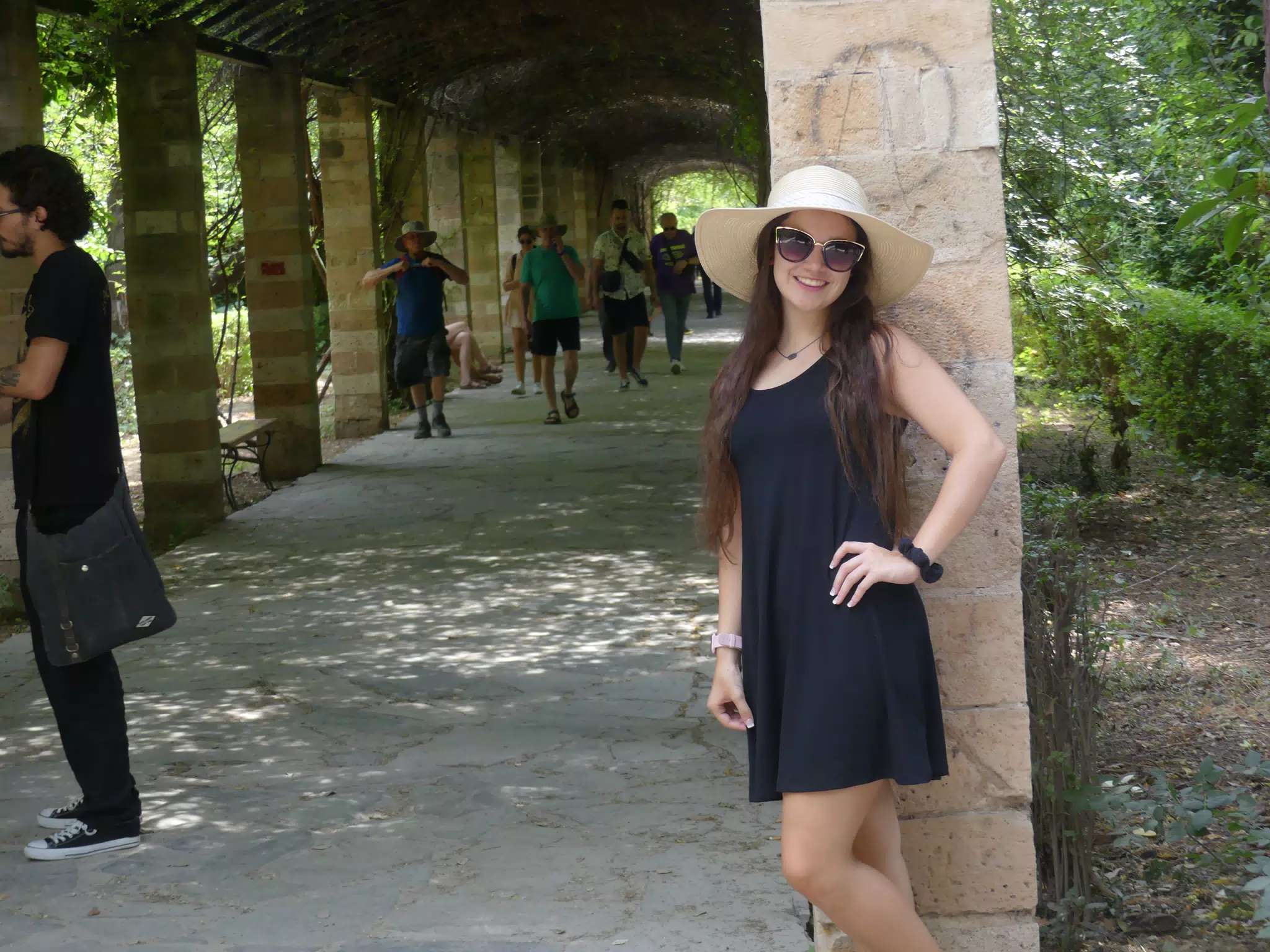 Girl in the National Gardens in Athens