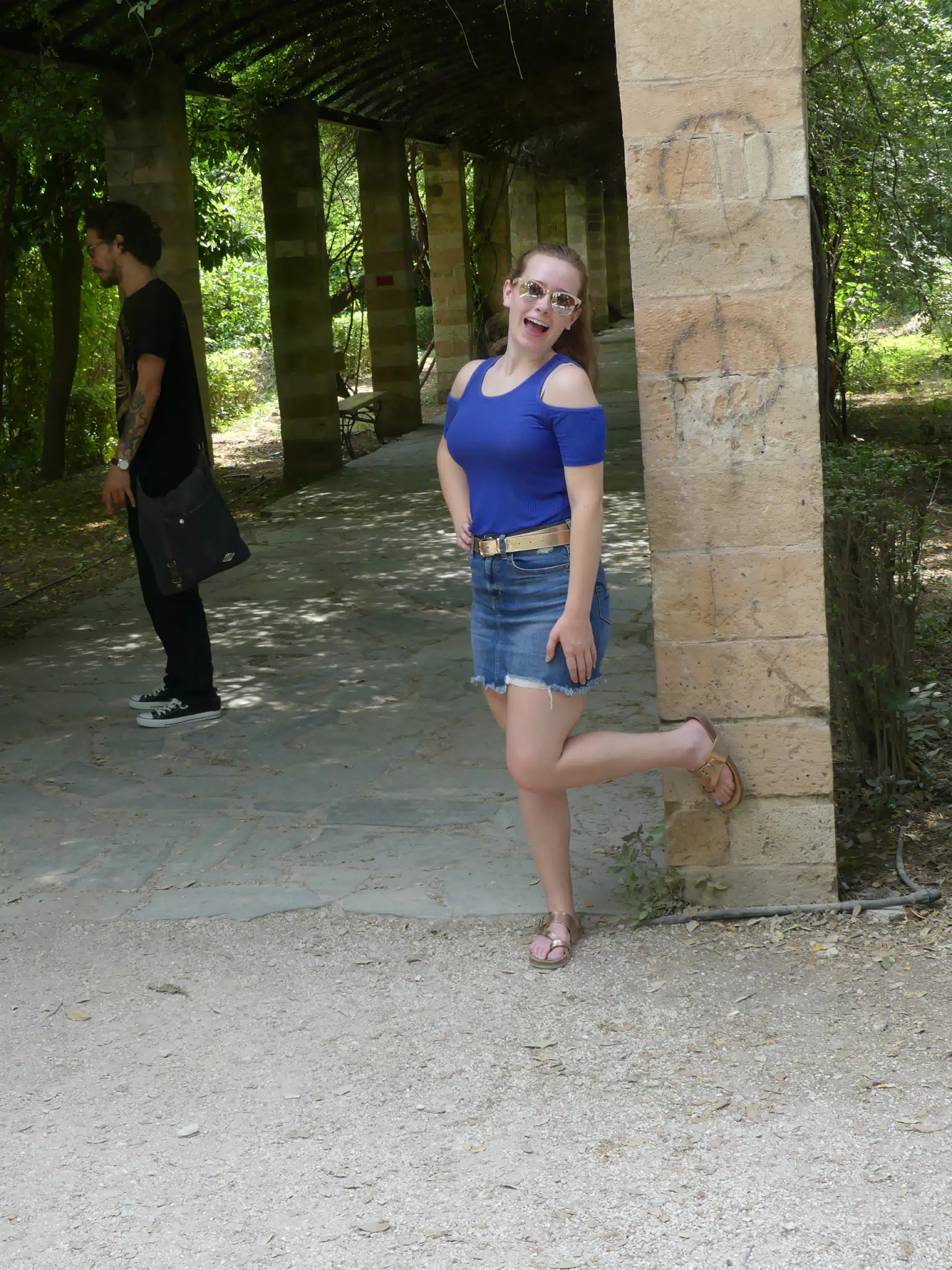Madeline in Athens' National Garden