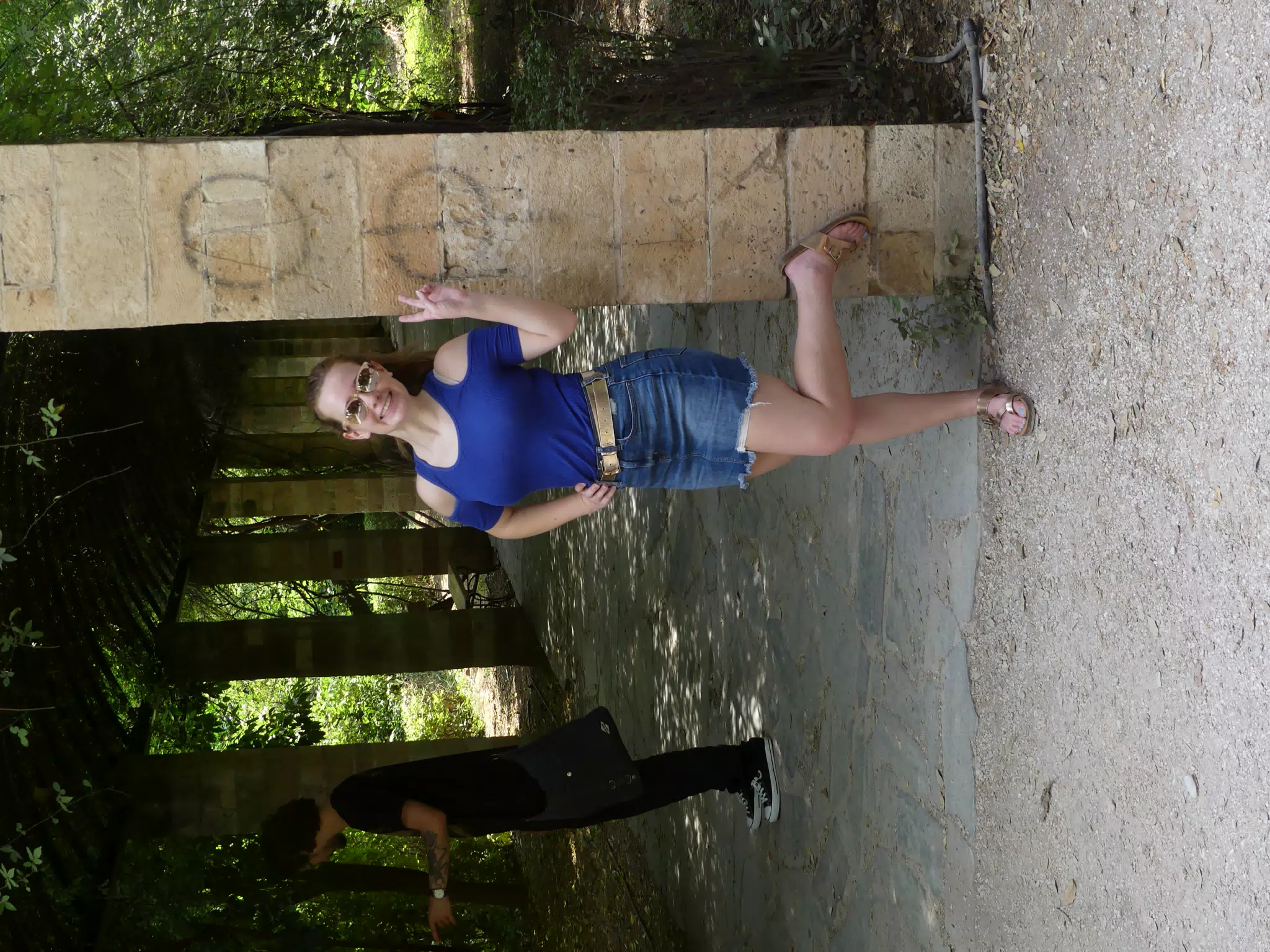 Girl in National Gardens in Athens