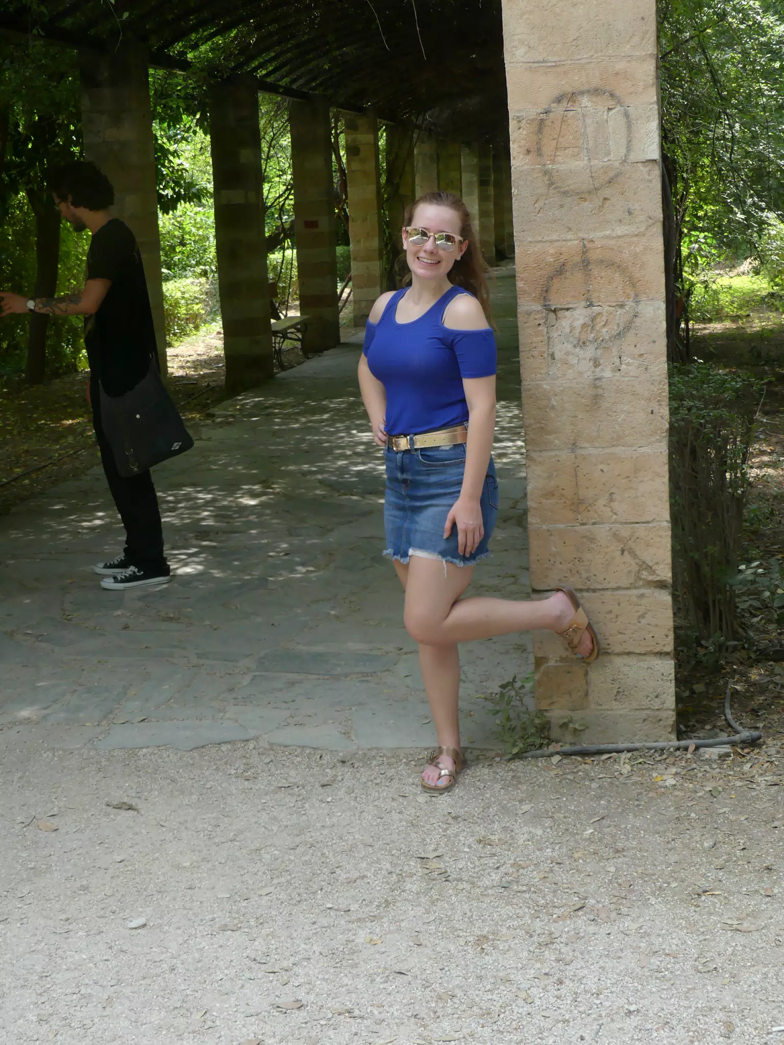 Madeline at the National Gardens in Athens