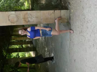 Madeline at the National Gardens in Athens