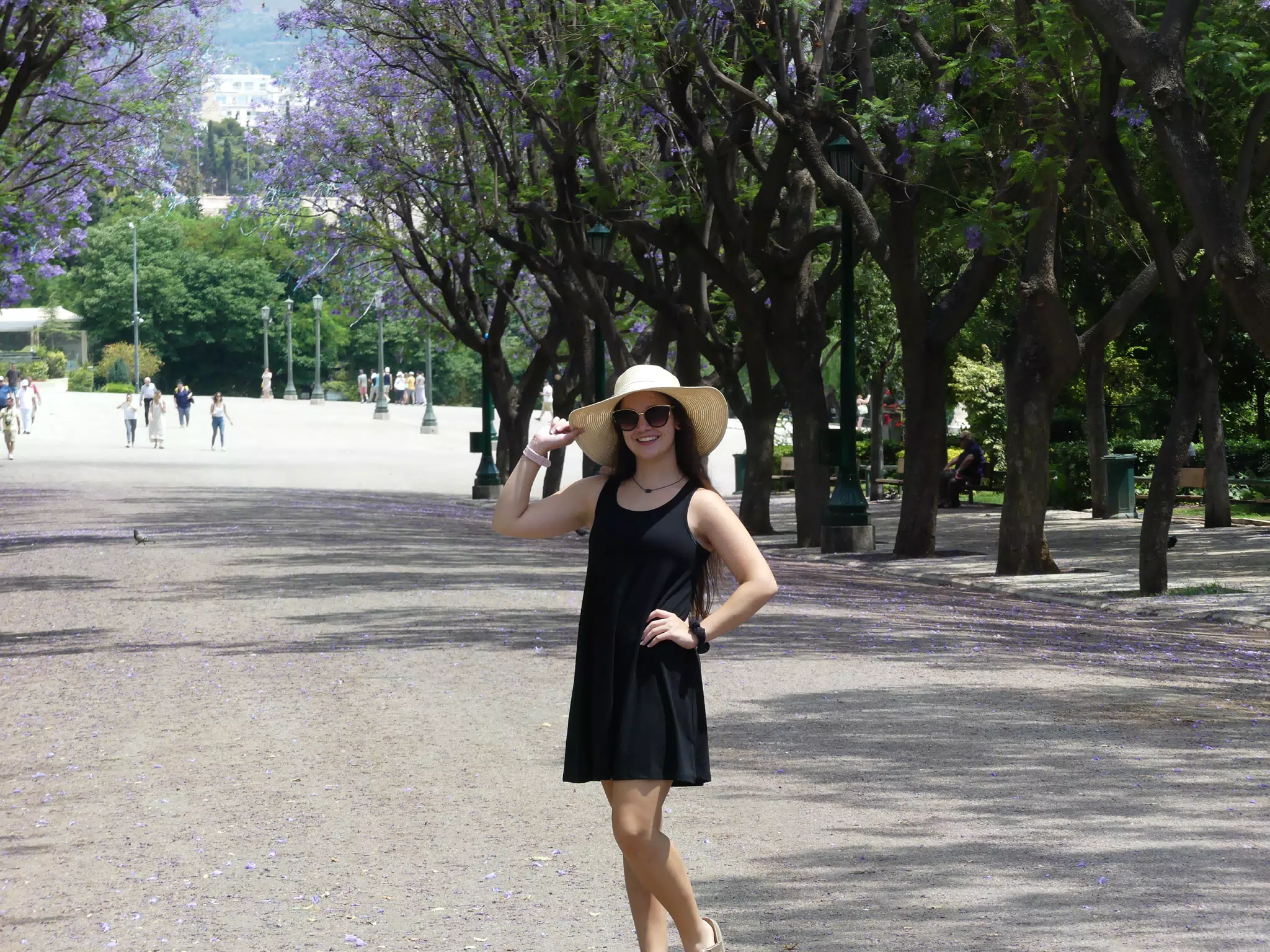 Emily in Park in Athens