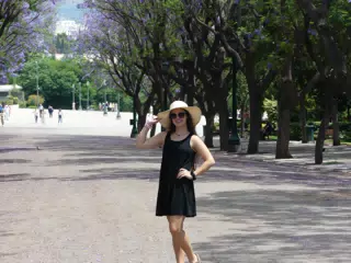 Emily in Park in Athens