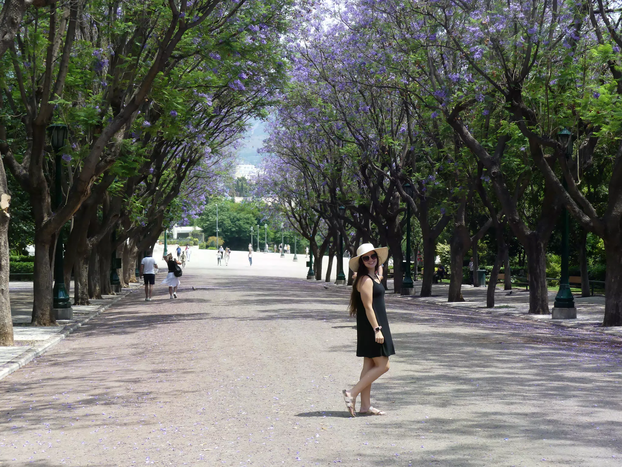 Girl in National Garden in Athens