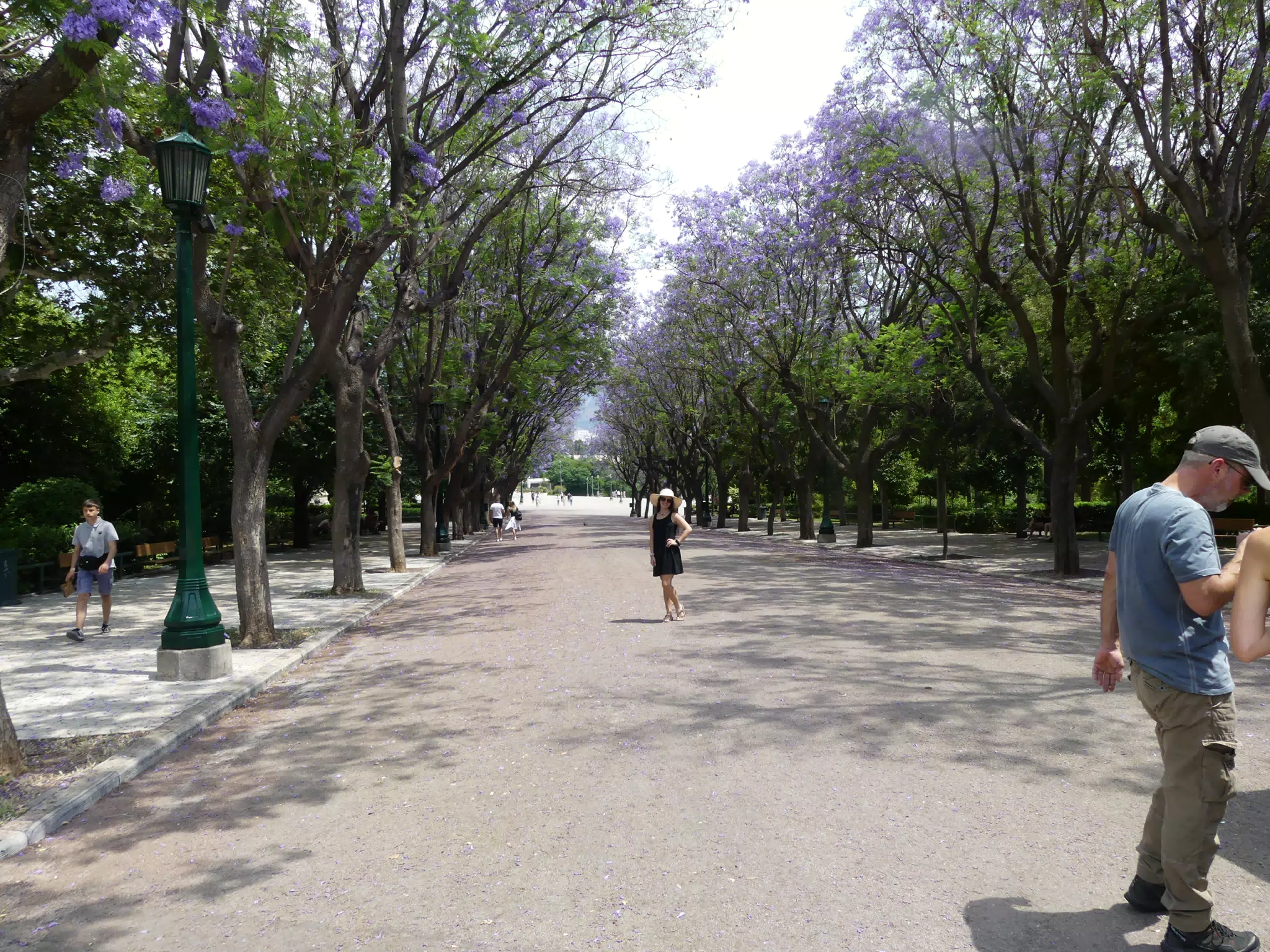 Emily in Park in Athens