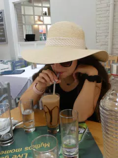Emily with Dessert