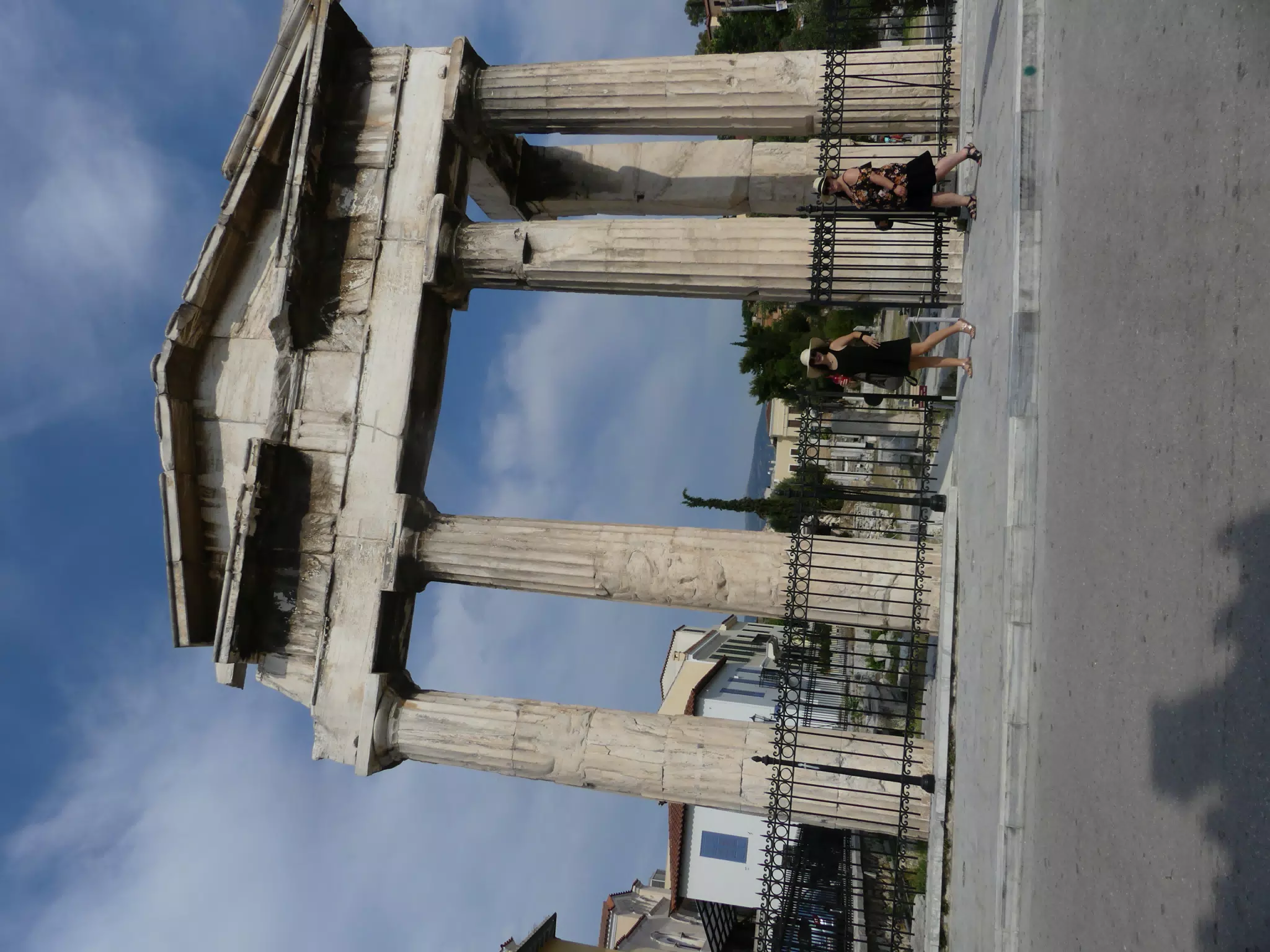 Emily and Dominica at Athenian Ruins