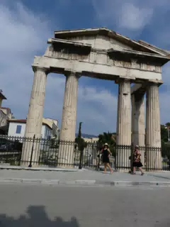 Emily and Dominica at Athenian Ruins