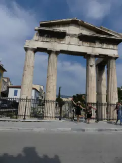 Emily at Ruins in Athens