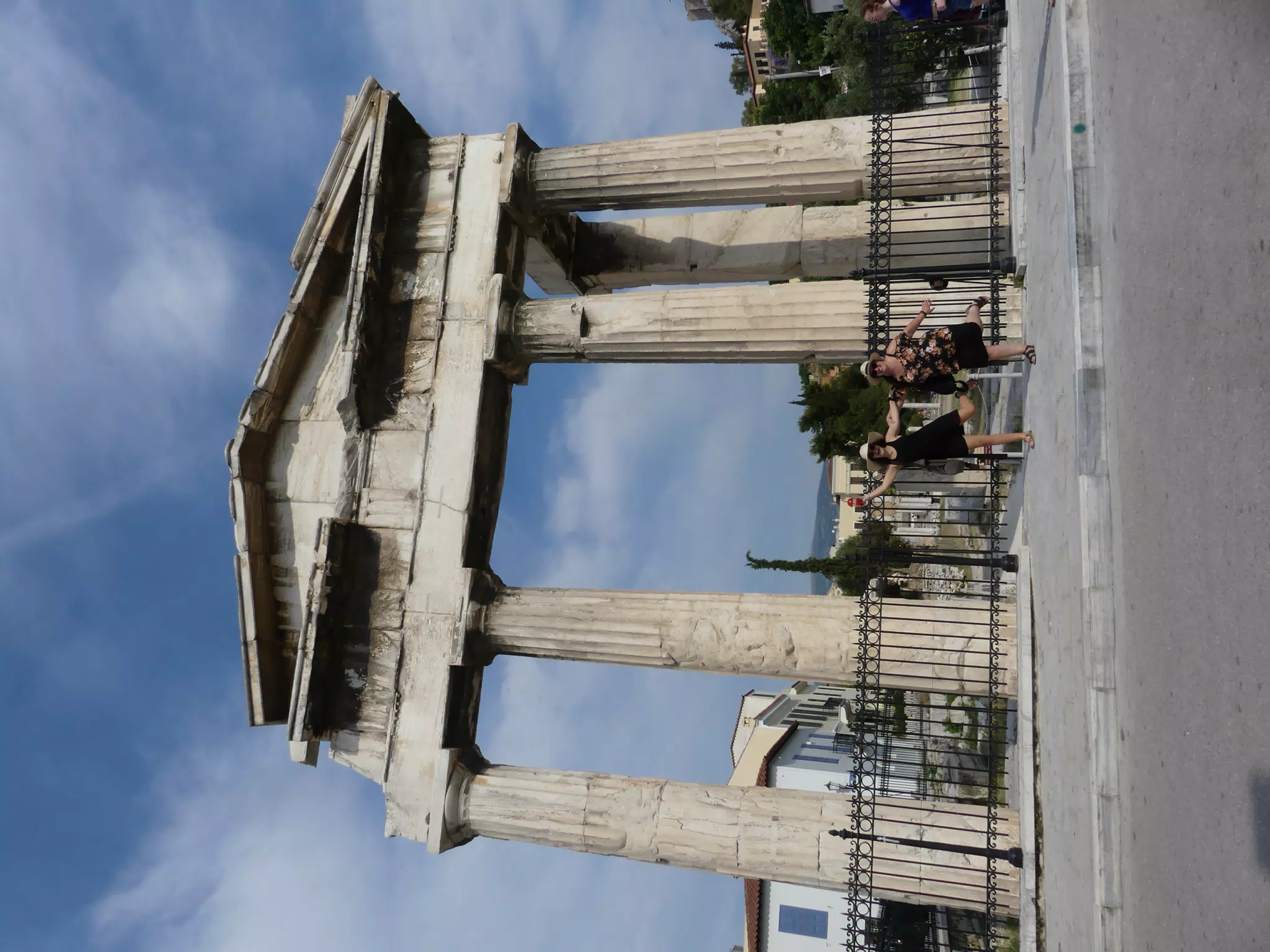 Emily and Dominica in Ruins in Athens