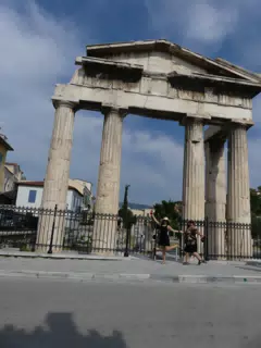 Emily at Ruins in Athens