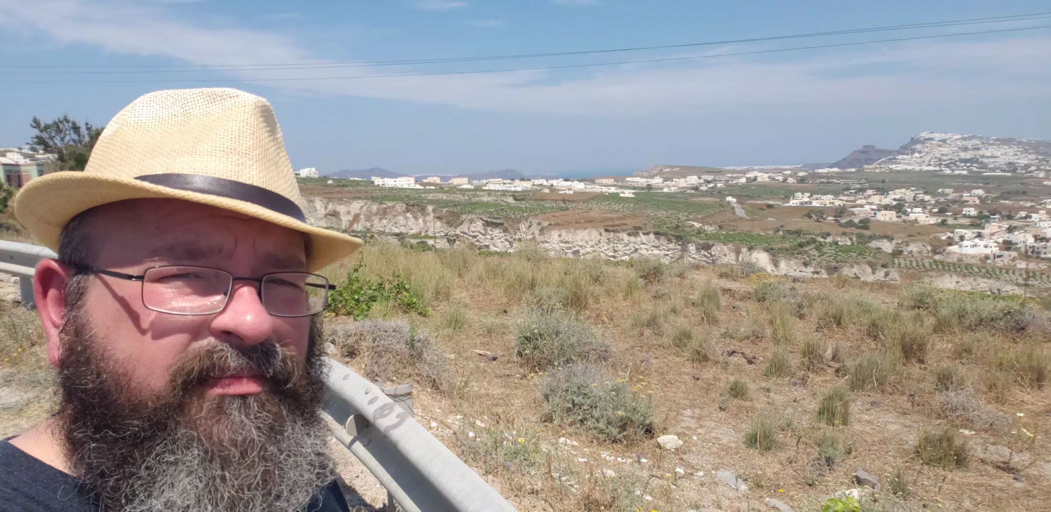 Scott on Santorini