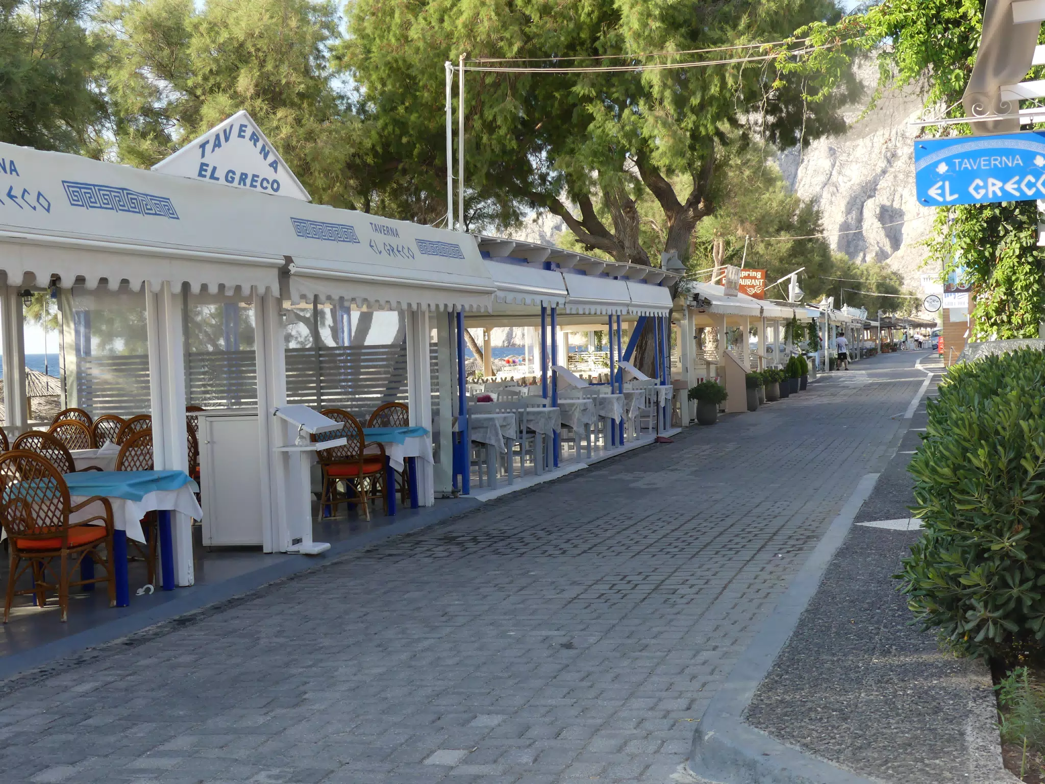 Kamari Beach Front Street