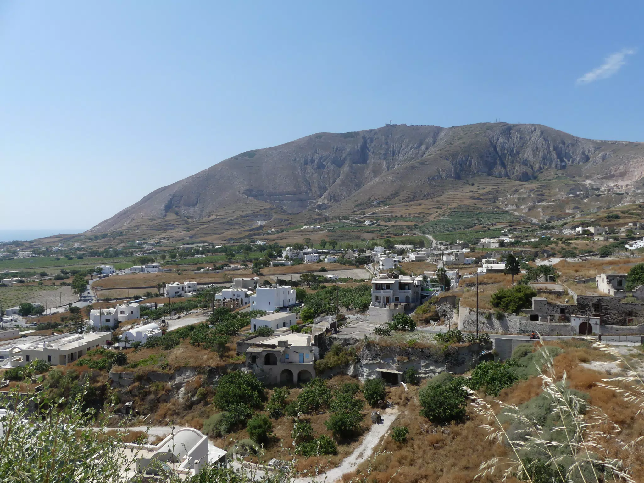 Hill Behind Kamari on Santorini
