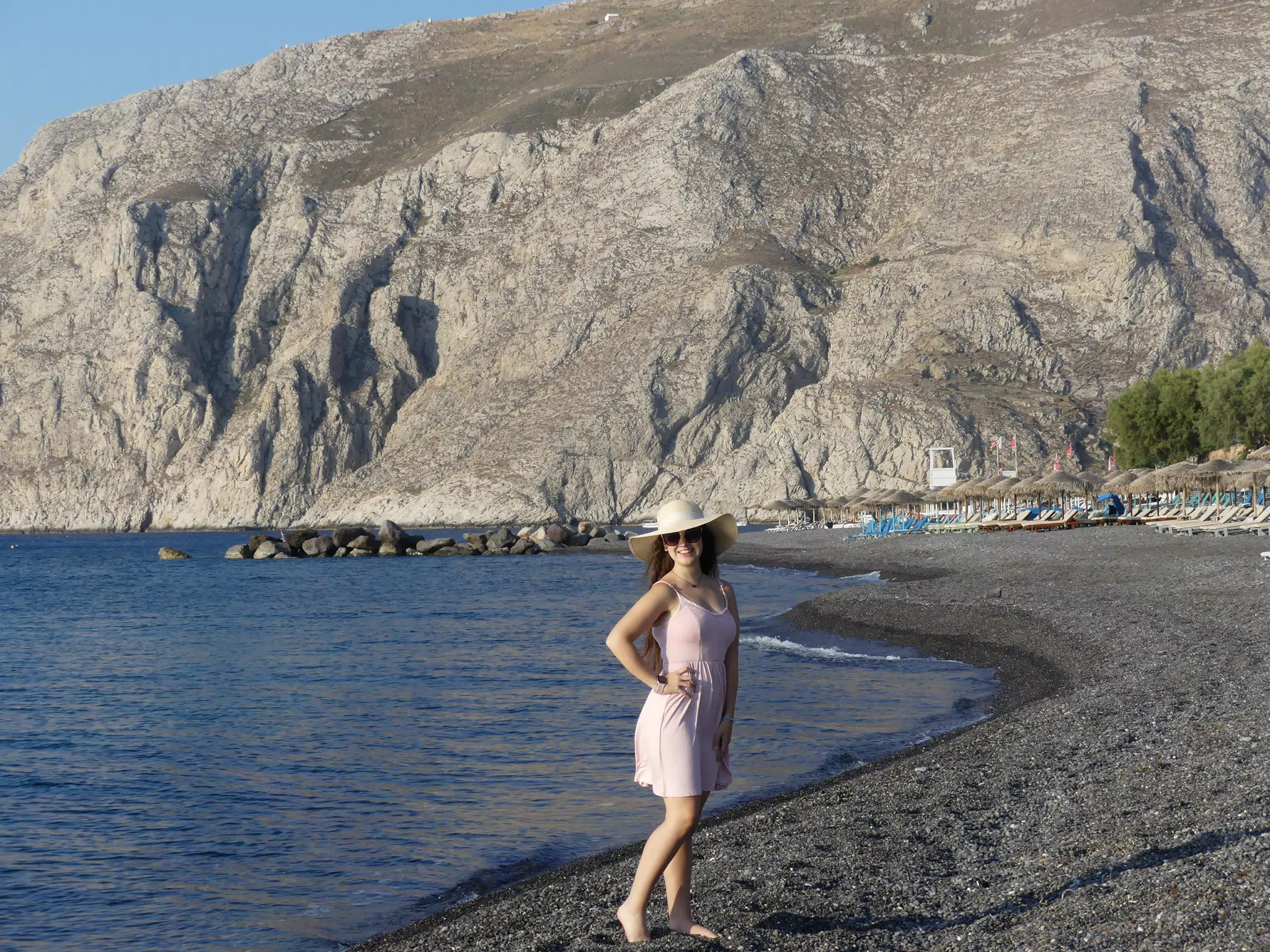 Girl in Hat on Beach