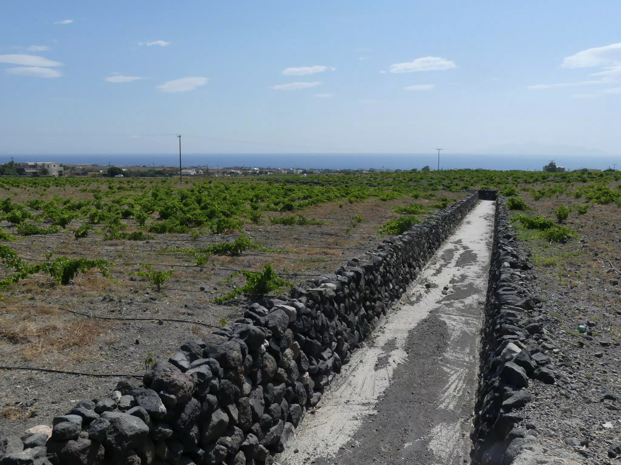 Irrigation Canal on Santorini