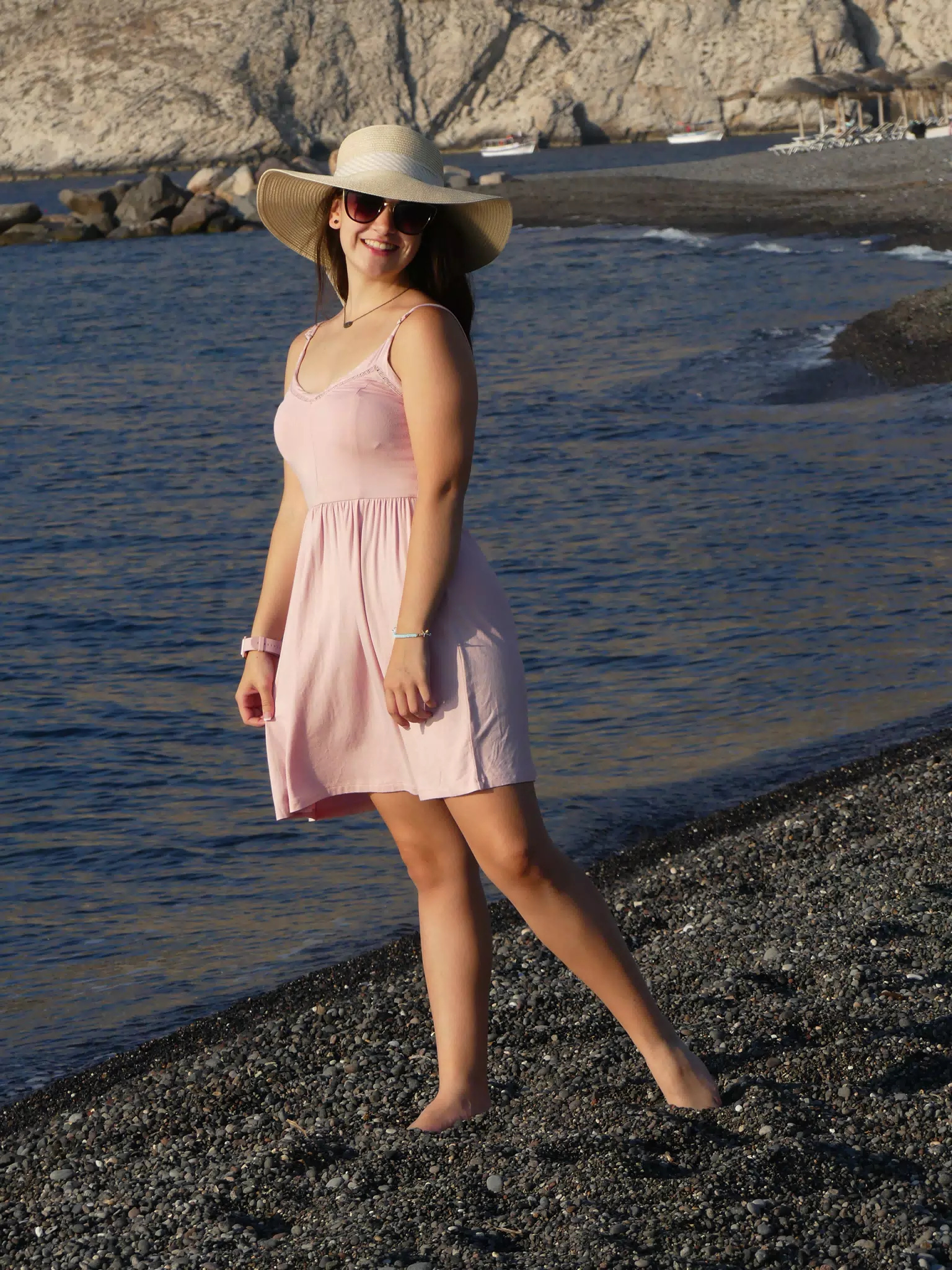 Teen on Kamari Beach
