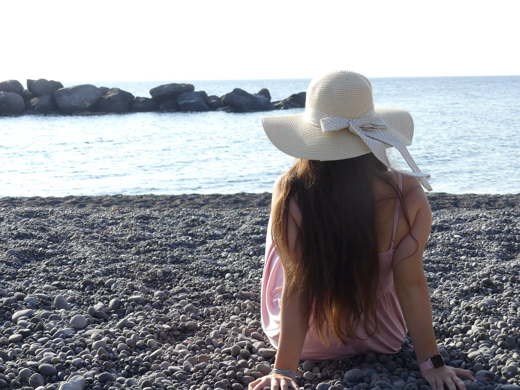 Girl Looking Out to Sea