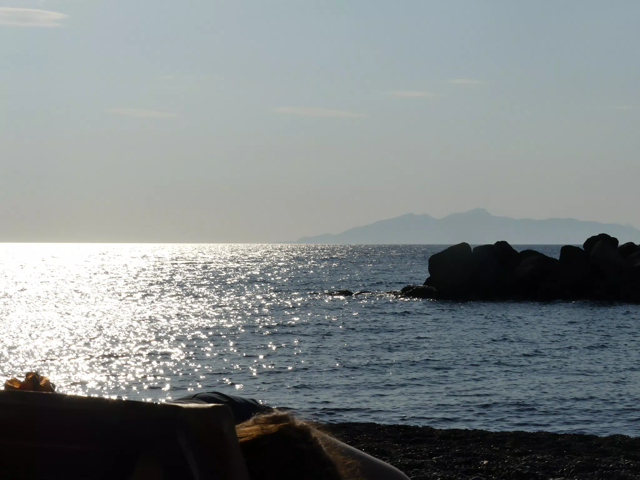 Sunrise on Santorini at Kamari
