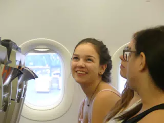 Emily on the Airplane