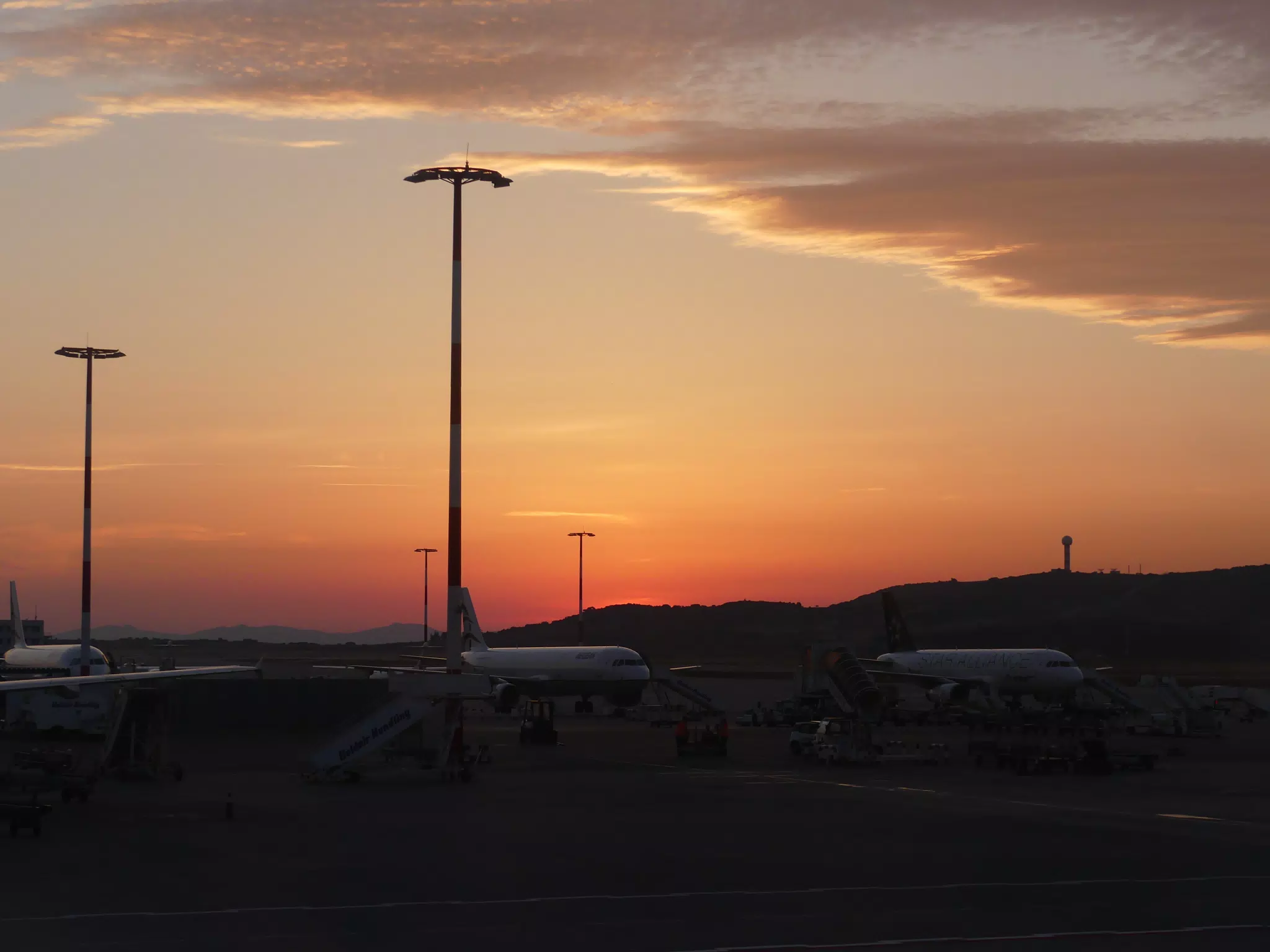 Sunrise Over Athens Airport