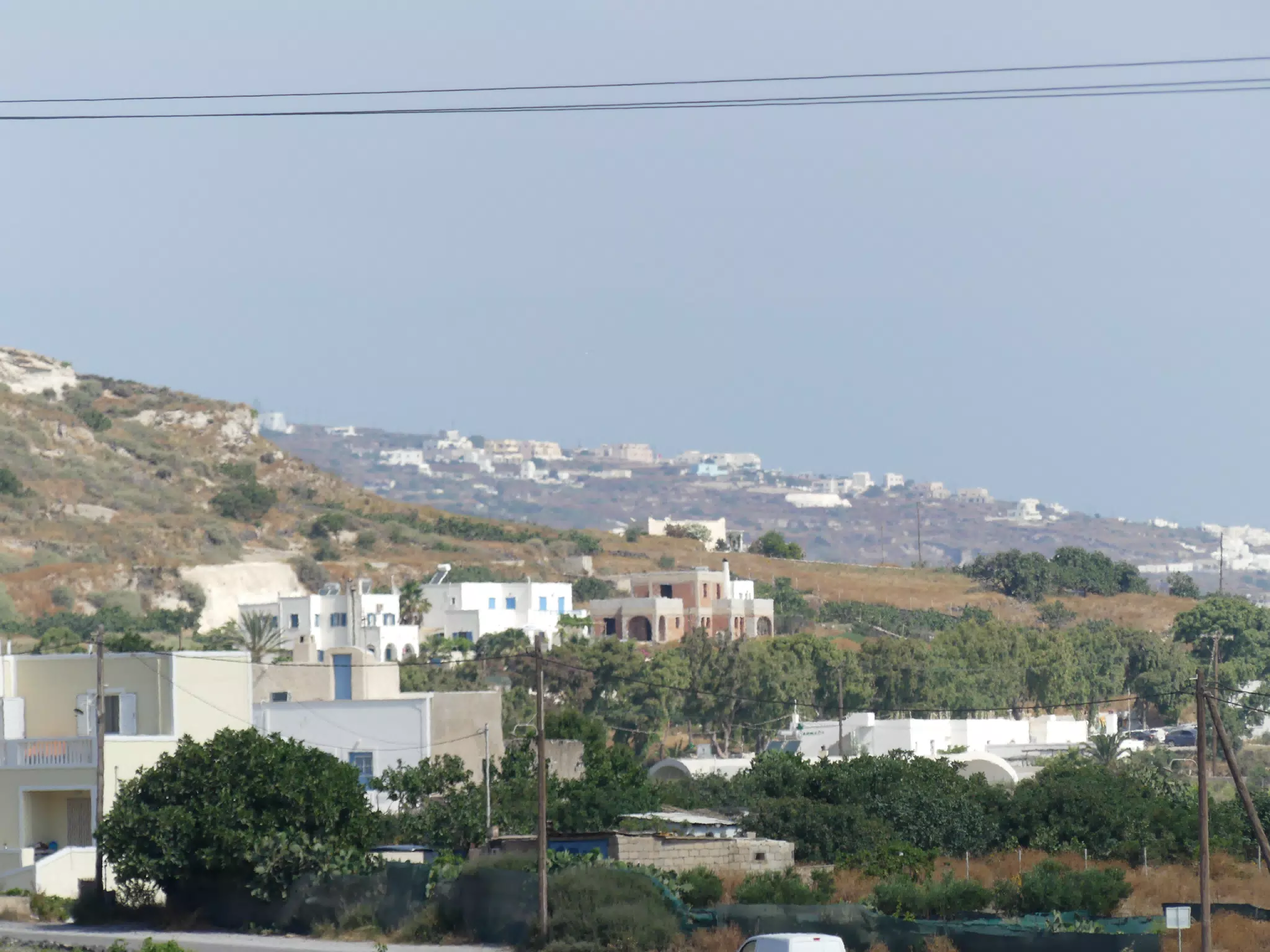 Hill Town on Santorini