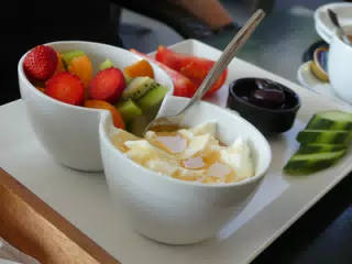 Breakfast in Kamari, Santorini