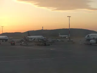 Waiting on the Tarmac in Athens