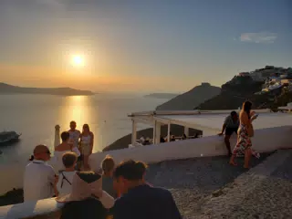 Sunset on Santorini from Thira