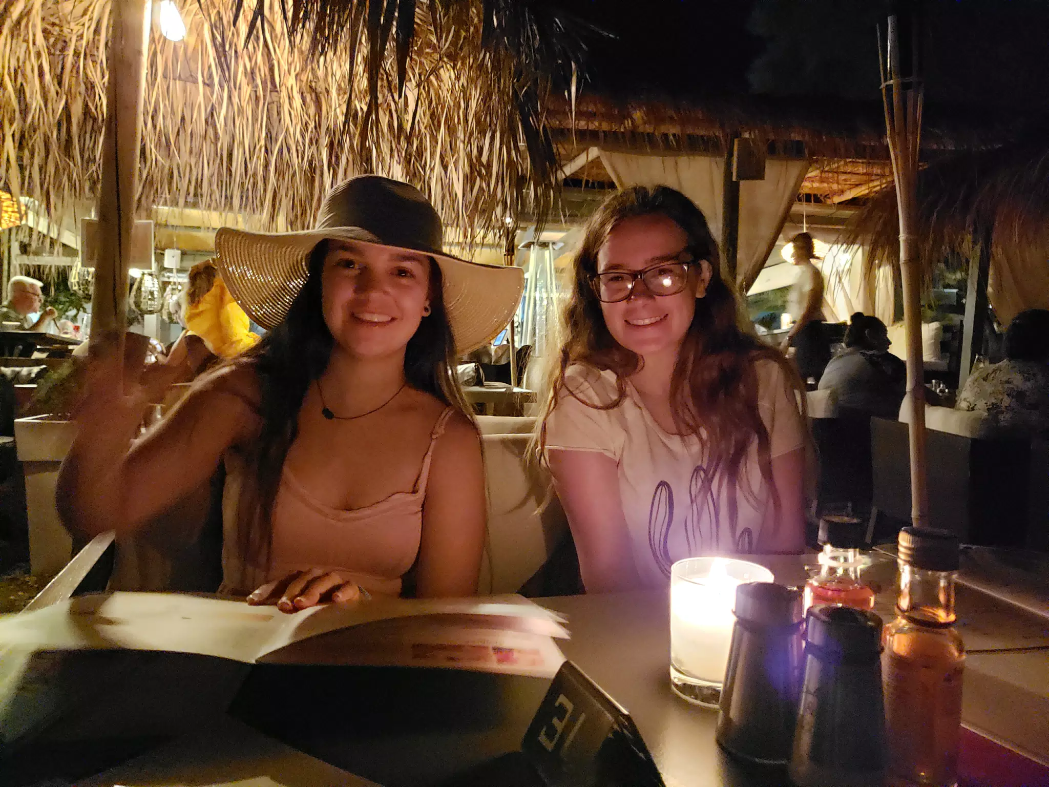 Girls at Kings Cafe Kamari
