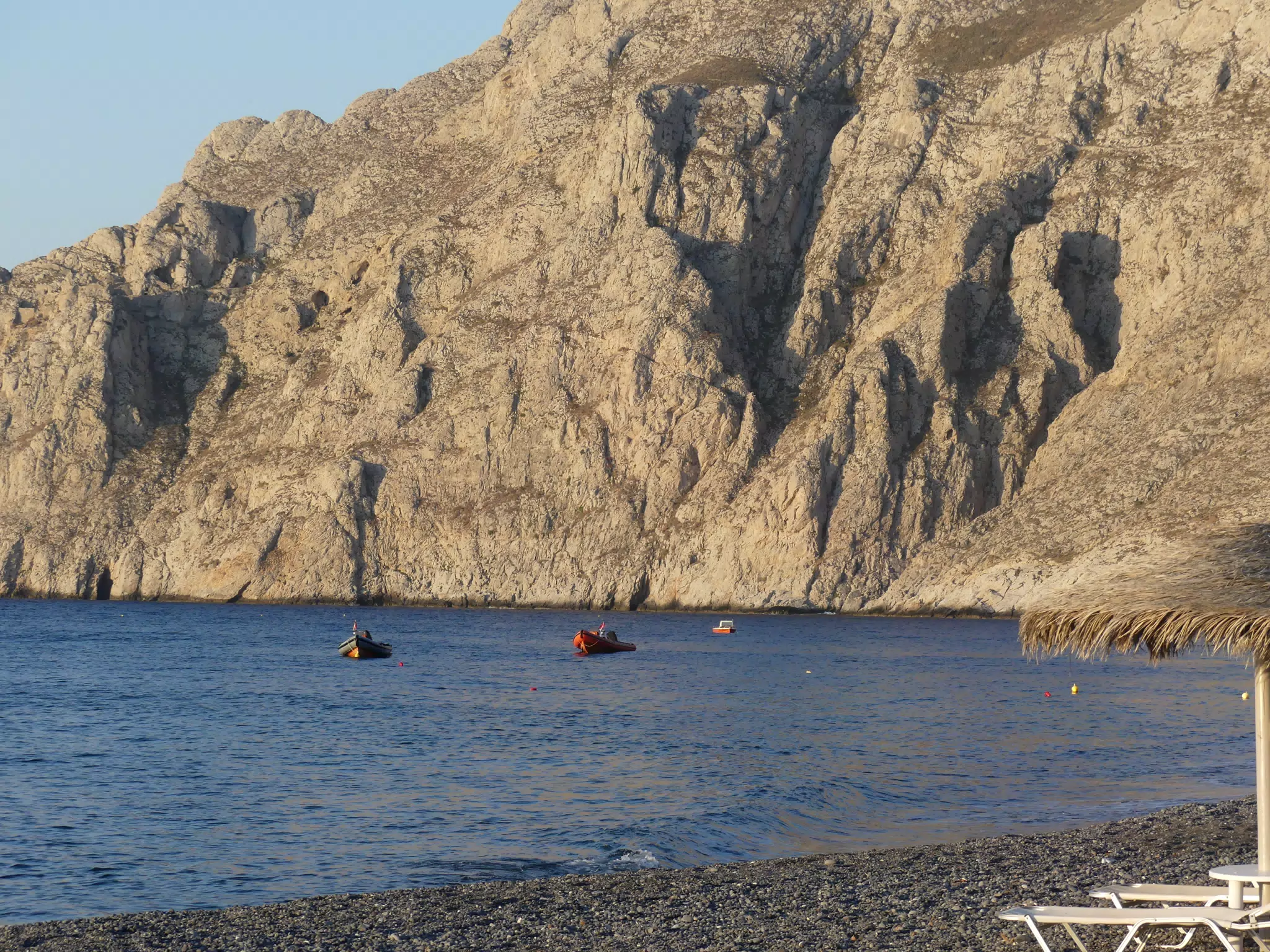 Beach at Kamari, Santorini