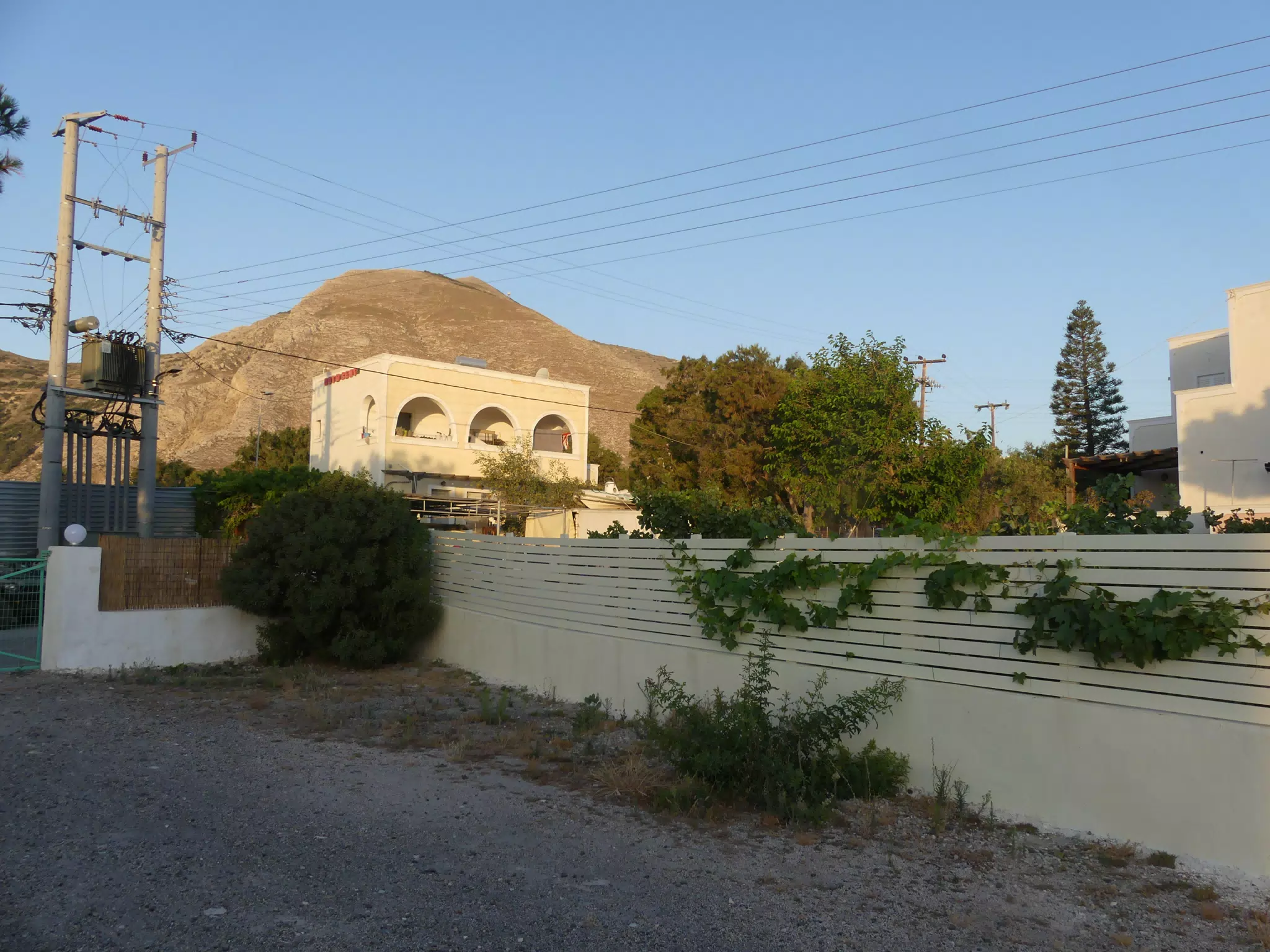 View from Street in Kamari