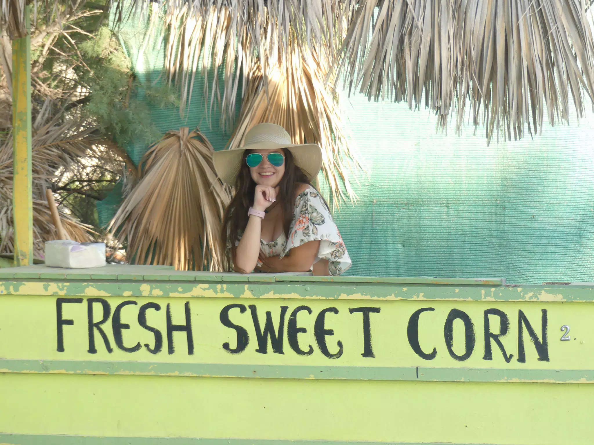 Teen Selling Corn