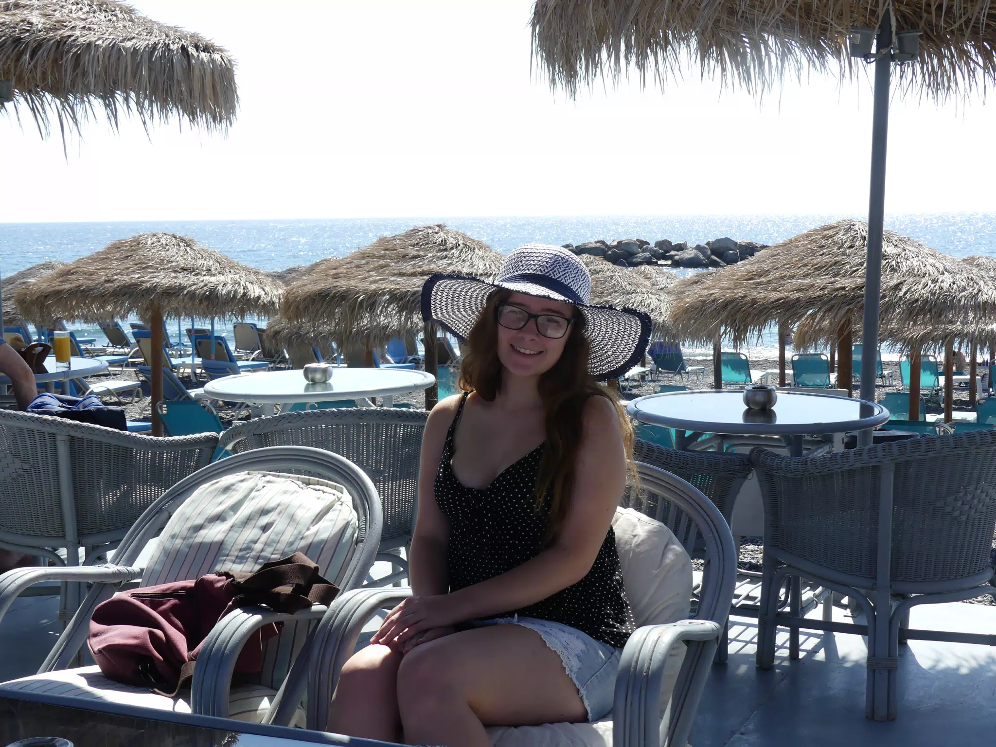 Girl in Hat by the Sea